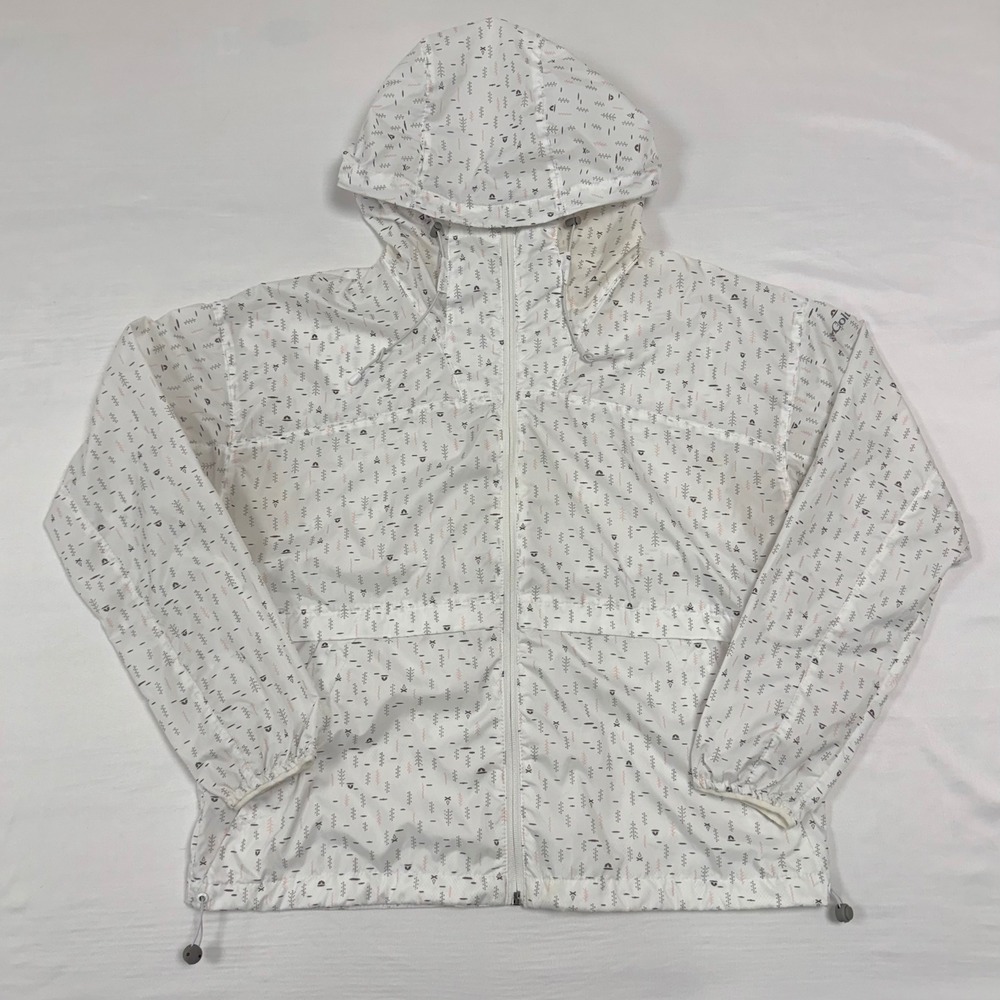 Columbia Women's Size‎ M Alpine Chill Windbreaker Full Zip Hooded